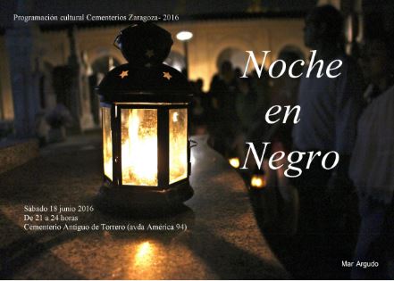 Vuelve la Noche en Negro al Cementerio de Torrero en Zaragoza